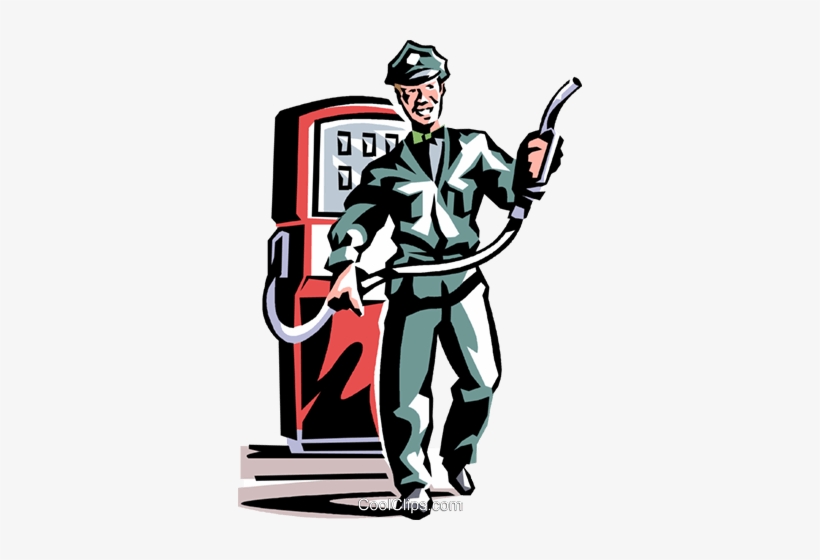 Service Station Employee Royalty Free Vector Clip Art - Retro Clip Art Free, transparent png #1247694