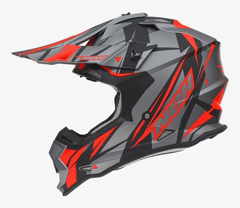 N632 Slash Orange Profil - Casque Moto Cross Nox, transparent png #1247796