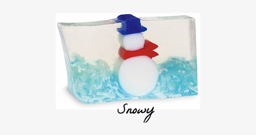 Christmas Soaps - Primal Elements Snowy 6.5 Oz. Handmade Glycerin Bar, transparent png #1248097