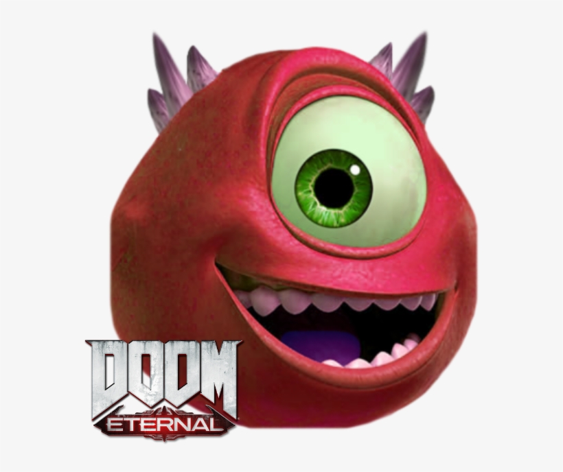 Found Some Leaked Doom Eternal Concept Art On Bethesda's - Monsters Inc. Mike Wazowski Happy Meal Toy - Mcdonald, transparent png #1248194