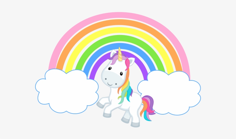 Unicorn Rainbow Clouds Png, transparent png #1248283