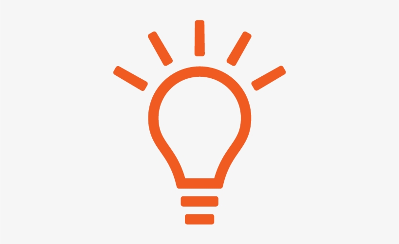 03 Icon Innovation Rgb Orange - Red Bulb Icon Png, transparent png #1248571