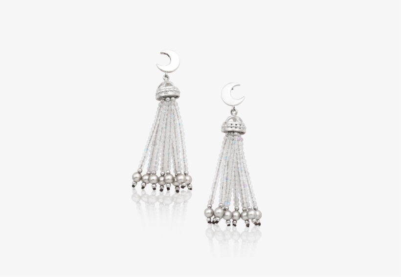 Crescent Tassel Earrings - Mignon Faget Crescent Tassel Earrings, transparent png #1248608