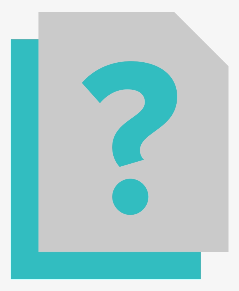 2 Tone Paper Question Icon 02 - Graphic Design, transparent png #1248863