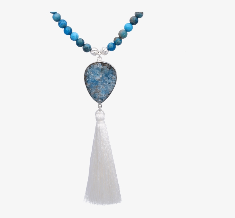 Beaded Tassel Necklace - Necklace, transparent png #1249101
