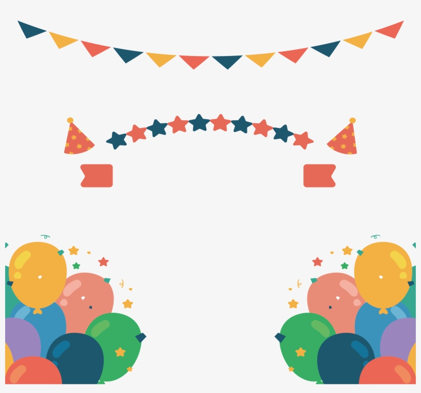 Euclidean Vector Birthday Party - Birthday Banner Vector, transparent png #1249813