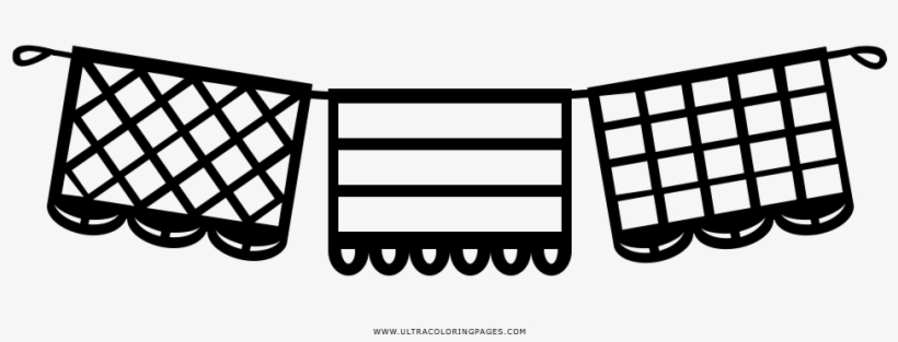 Party Banner Coloring Page - Coloring Book, transparent png #1249996