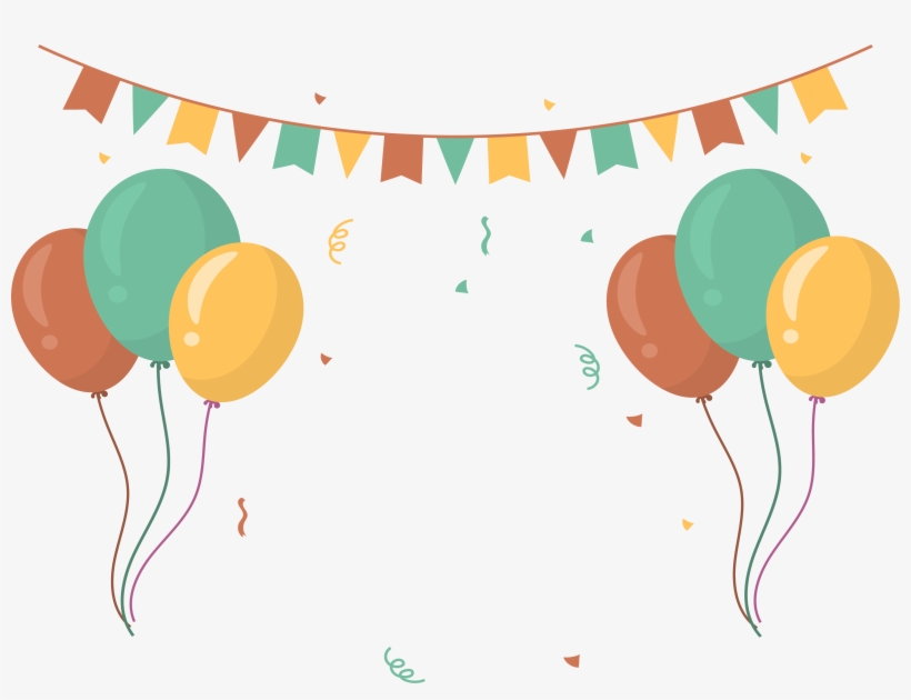 Party Clipart Party Banner - Balloon Banner, transparent png #1250052