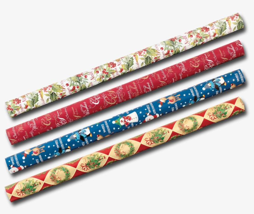Christmas Wrapping Paper Rolled, transparent png #1250930