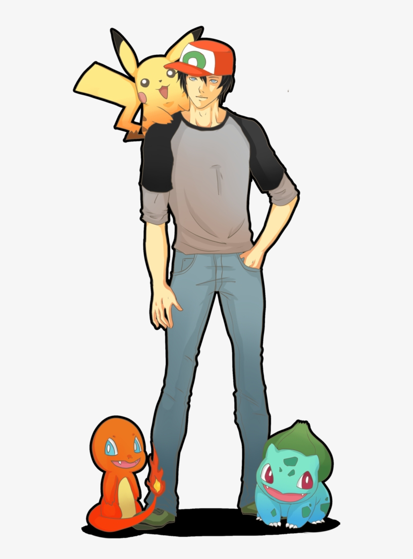 Ash Transparent Pokemon 4ever - Ash Ketchum Fan Art Older, transparent png #1251438