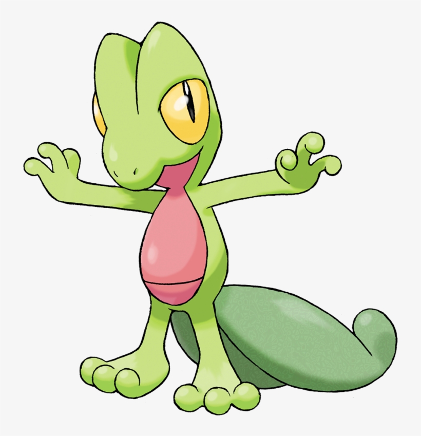 This Pure Grass Type Lizard Is Another Pokemon Favoured - Pokemon Gen 3 Grass Starter, transparent png #1251492