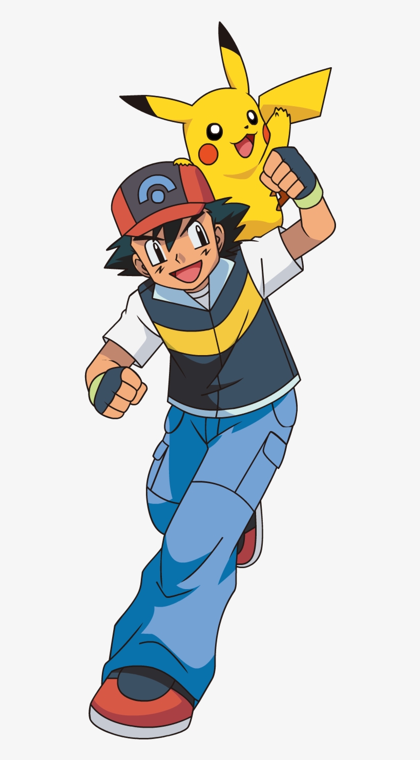 Pokemon Ash Png For Kids - Ash And Pikachu Sinnoh, transparent png #1251496