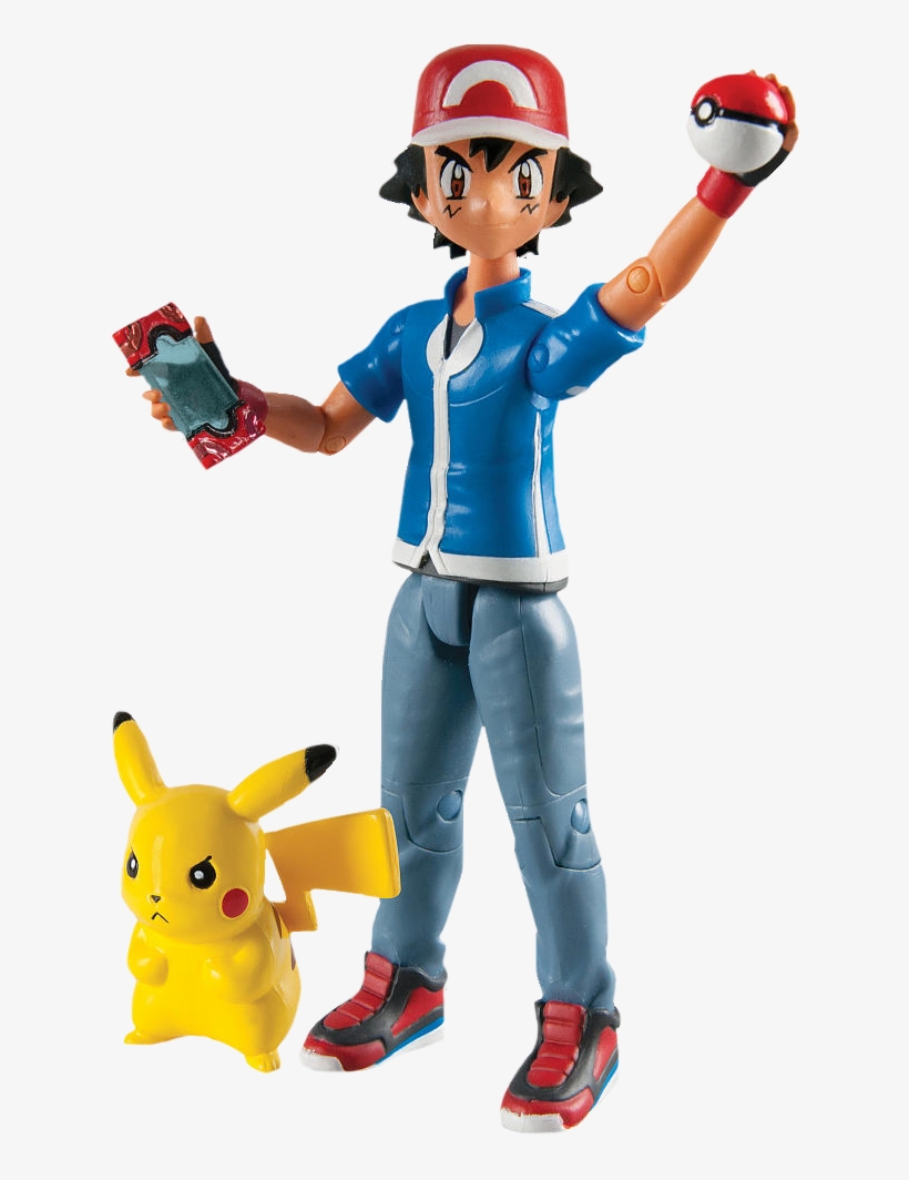Ash And Pikachu Action 5” Figure Set - Pokamon Hero Figure, Ash & Pikachu, transparent png #1251567