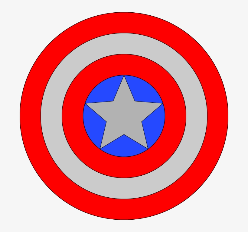 Escudo Do Capitão América - Captain America Shield Art, transparent png #1251659