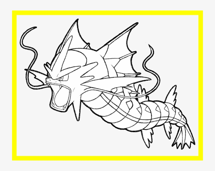 Vector Download Pokemon Coloring Pages Disney Page - Gyarados, transparent png #1251707