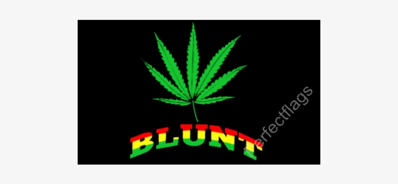 Blunt Flag - 5" X 3" Blunt Marijuana Leaf Flag, transparent png #1251837