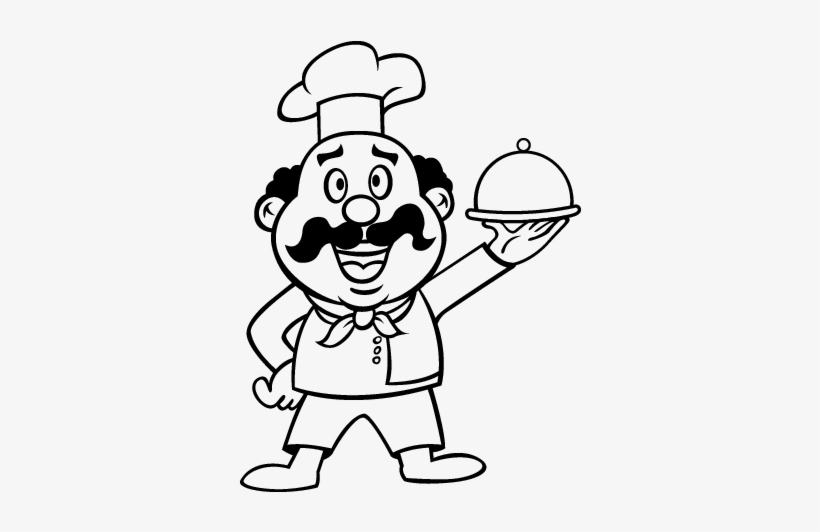 Cook - Imagen De Cocinero Para Colorear, transparent png #1252060