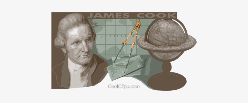 Captain James Cook, Royalty Free Vector Clip Art Illustration - Captain James Cook: Seaman And Scientist, transparent png #1252200