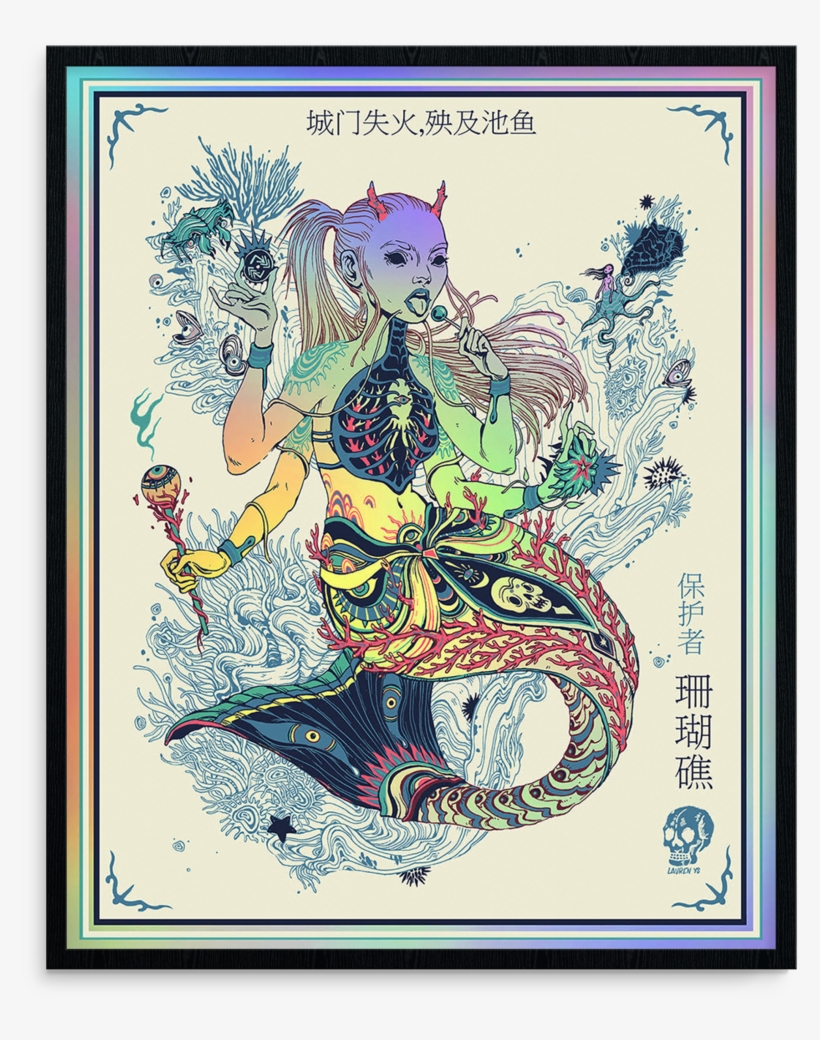 Laurenys Reefkeeper Rainbowcream Mockup Transparent - Devil Lollipop Unisex T-shirts, transparent png #1252318