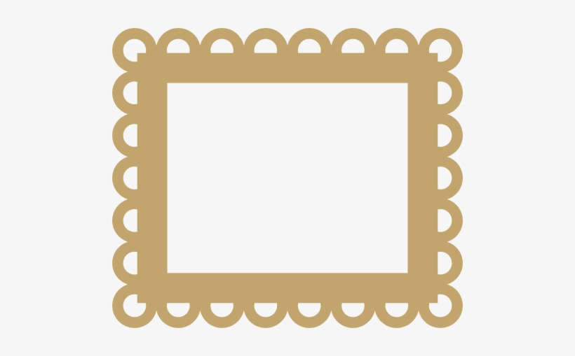 This - Scalloped Border Frame Png, transparent png #1252444