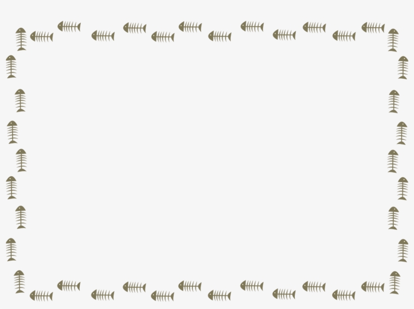Free Digital Fishbone Animal Frame Png - Cat, transparent png #1252490