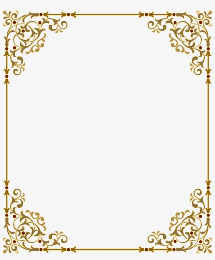 Download Gold Frame Png Clipart Clip Art Gold Text - Border Frame Png Transparent, transparent png #1253120