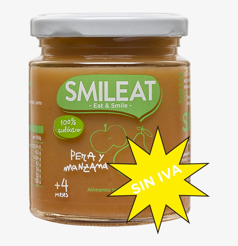 Pera Y Manzana - Tarrito De 3 Frutas Ecológico, transparent png #1253366