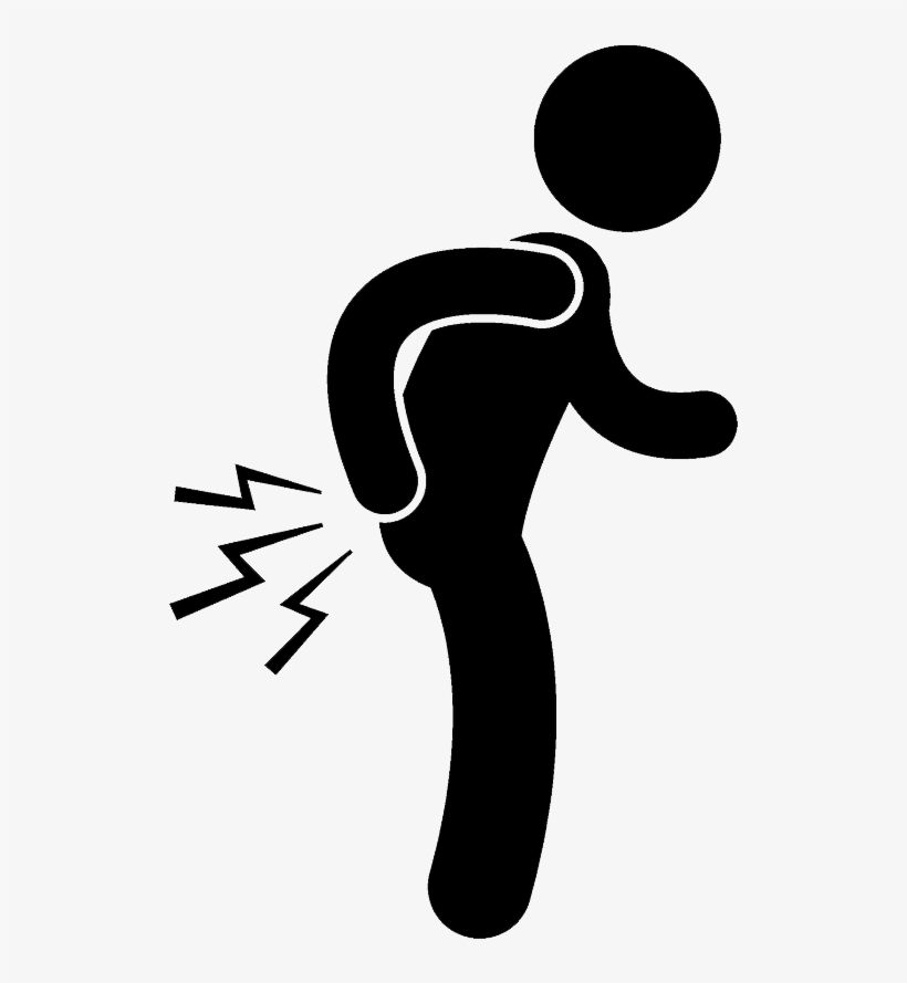 Low Back Pain - Lower Back Pain Icon, transparent png #1253542
