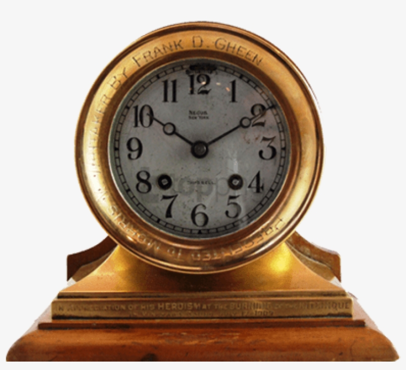 Chelsea Clock Vintage Ship's Bell Clock - Quartz Clock, transparent png #1253566