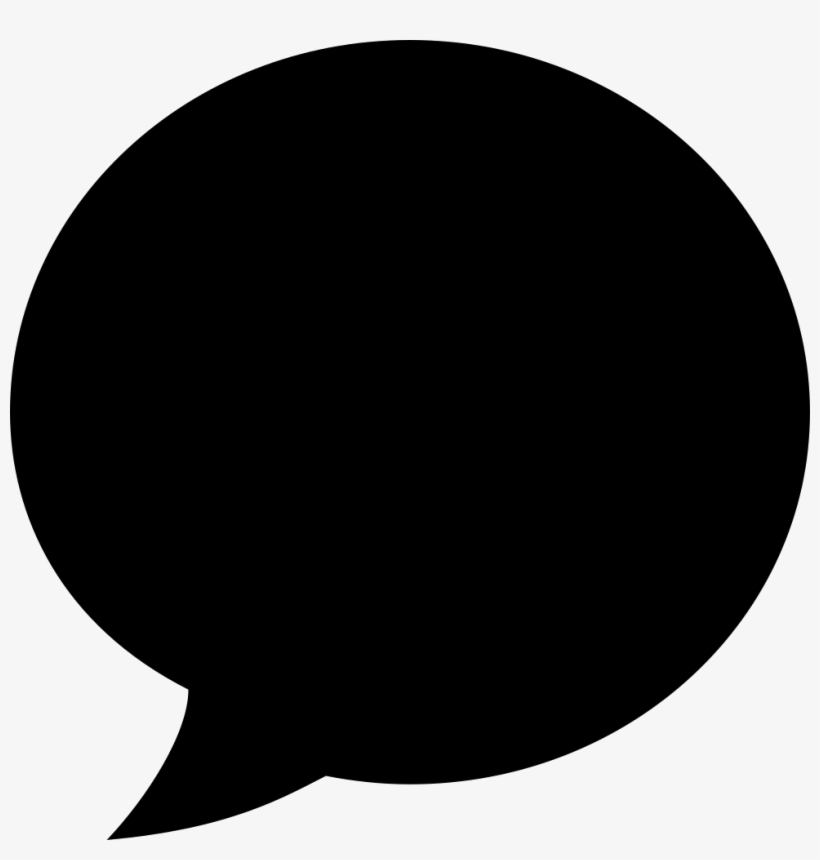 Hi Comments - Speech Bubble Vector Black, transparent png #1254055