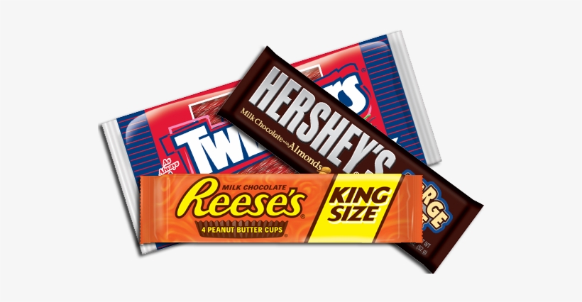 Transparent Bars Candy - Reese's Milk Chocolate Peanut Butter Cups (king Size), transparent png #1254315