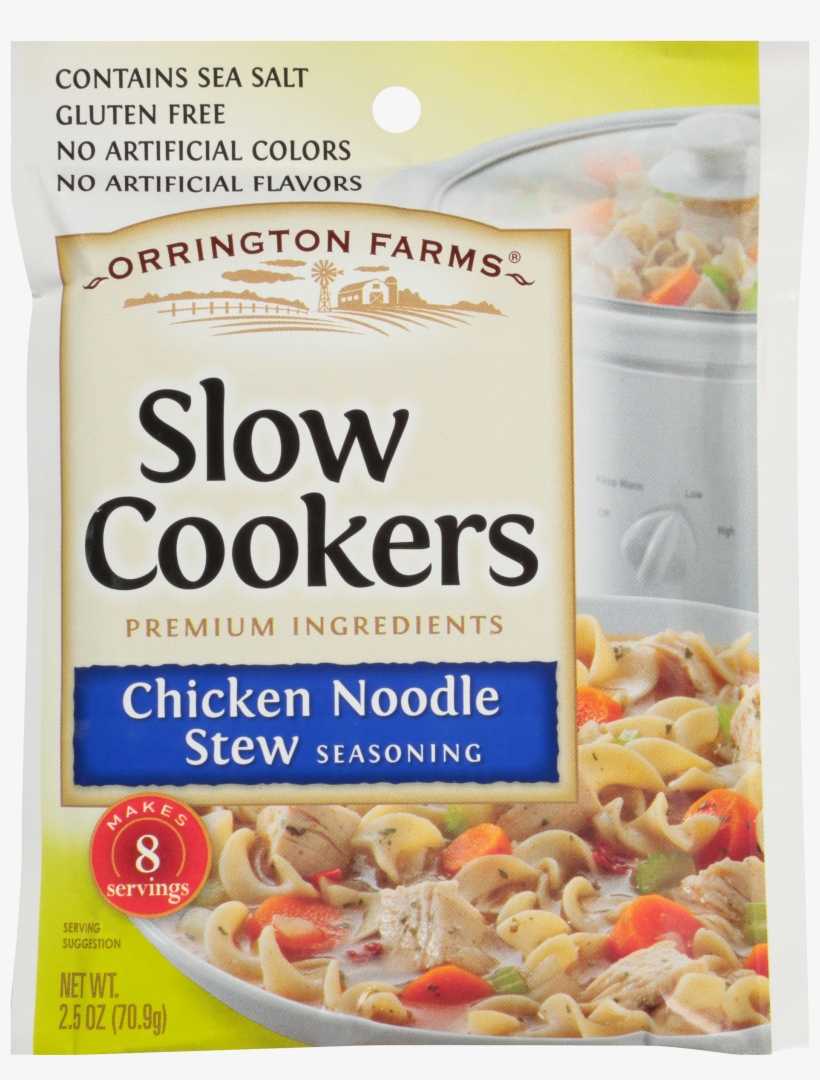 Orrington Farms Chicken Noodle Slow Cooker Mix - Orrington Farms Slow Cookers Soup Seasoning, Chicken, transparent png #1254817