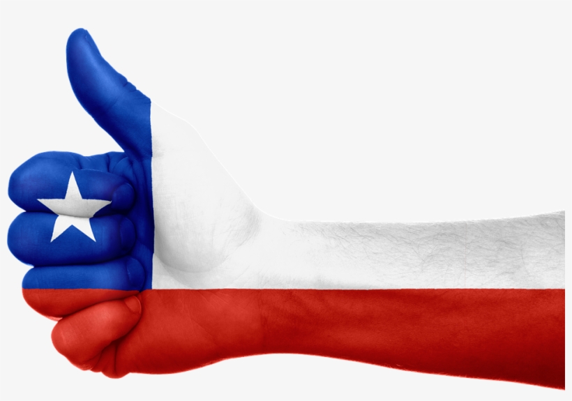 Mano Chilena Clipart Flag Of Chile Clip Art - Chile Transparent, transparent png #1254846