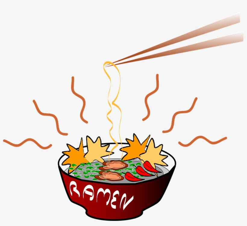 Food Clipart Noodle - Ramen Clipart Png, transparent png #1254892