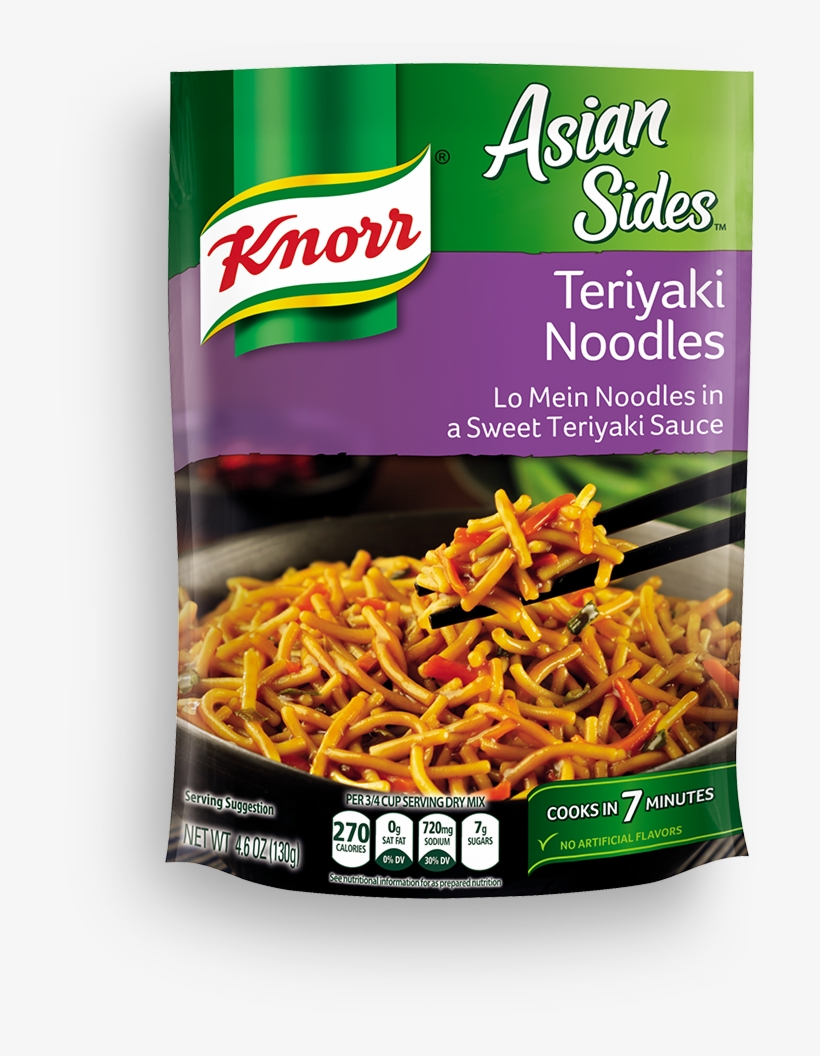 Knorr Asian Sides Teriyaki Noodles, transparent png #1255070