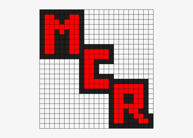 My Chemical Romance Perler Charm Perler Bead Pattern - Mario Christmas Pixel Art, transparent png #1255546