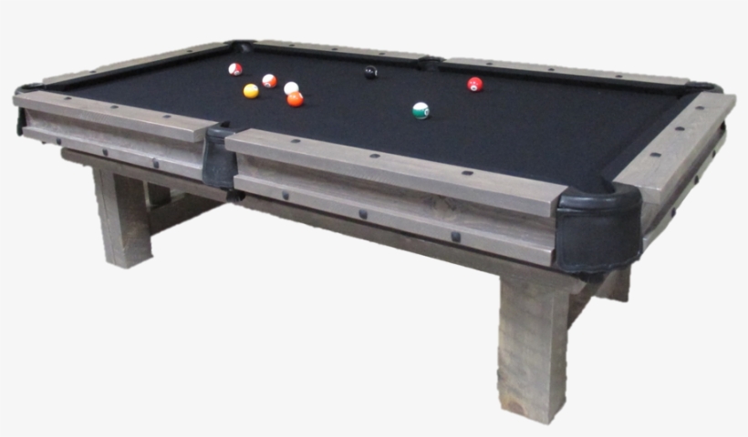 Weathered Log Pool Table - Grey Pool Table, transparent png #1255580