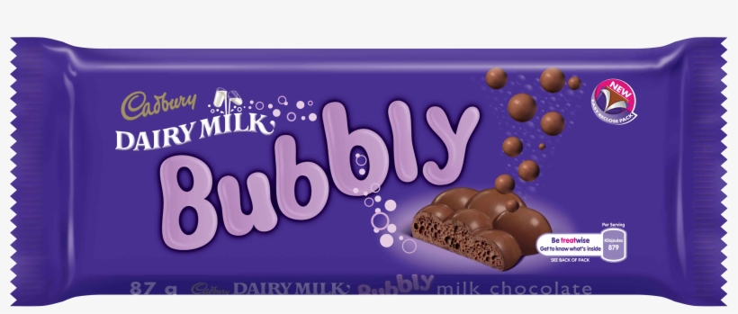 Cadbury Dairy Milk Cookie Crunch And Bubbly - Cadbury Dairy Milk Bubblychocolate 87gm, transparent png #1255622