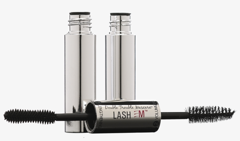 Double Trouble Volumizing & Lengthening Mascara Open - Double Trouble Mascara Volumizing & Lengthening, transparent png #1256246