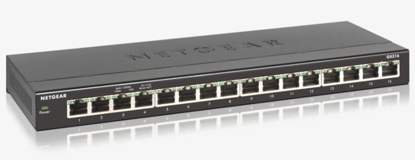 Product Images - Netgear Switch Gs316, transparent png #1256268