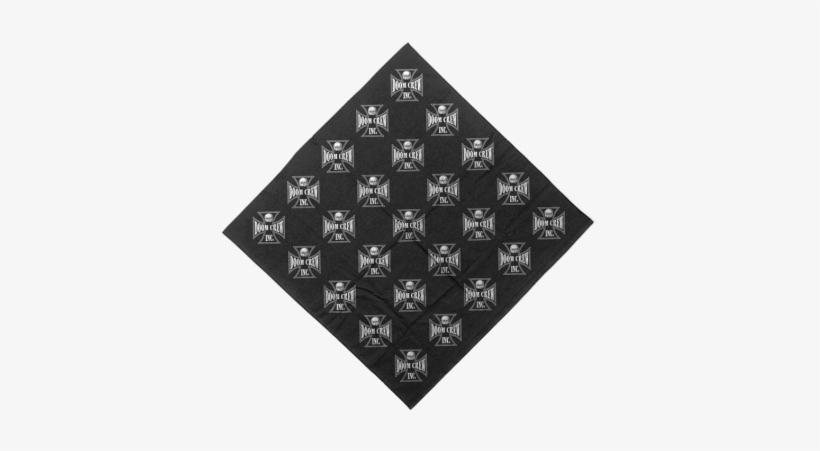 Black Bandana Featuring The Doom Crew Logo Pattern - Sermik Art, transparent png #1256311