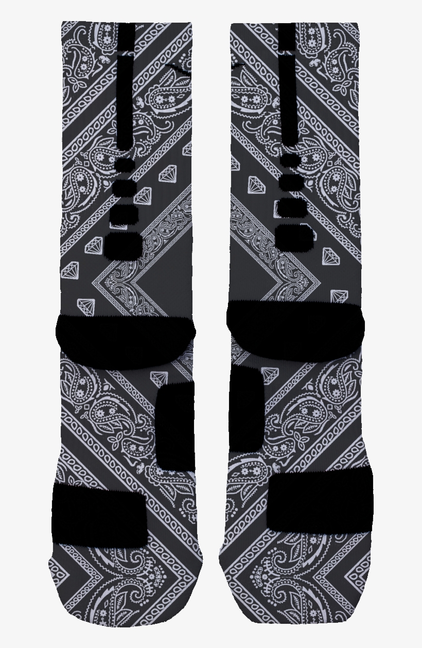 Black Bandana Custom Nike Elites - Snowboard, transparent png #1256331