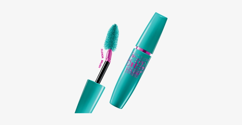 Mascara, Drugstore, Makeup, Beauty, Review - Volum' Express Mascara Mega Plush Volume By Maybelline, transparent png #1256479
