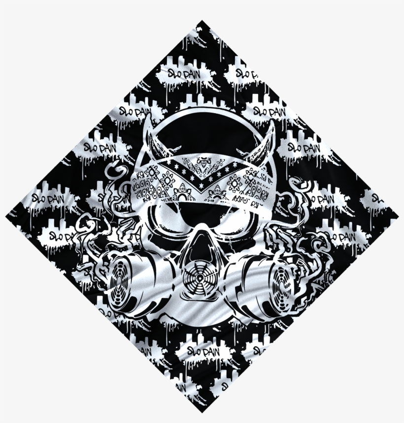 Demon Skull Bandana Gas Mask Bandana Png Free Transparent Png Download Pngkey - skull bandana roblox