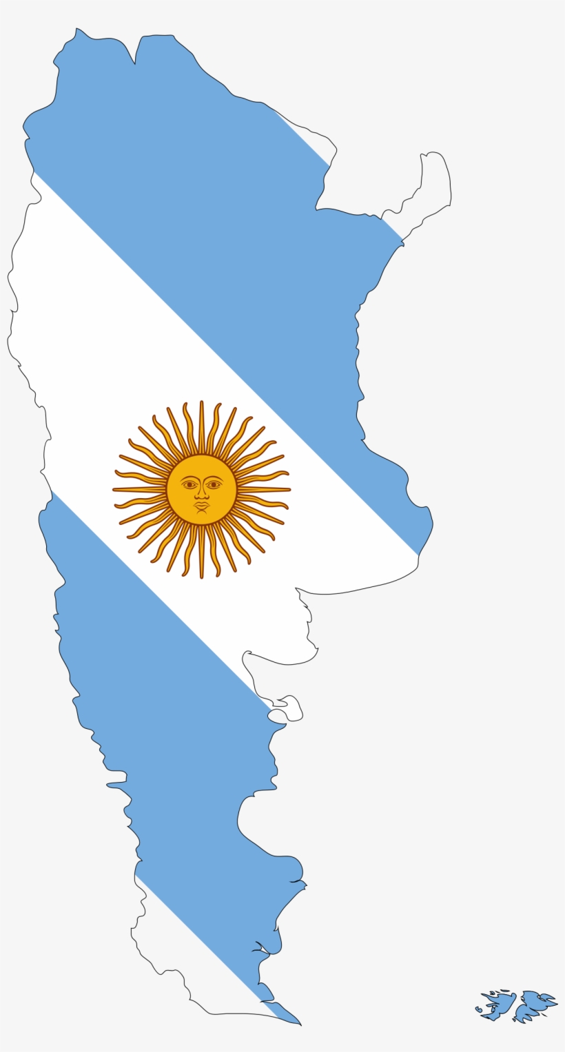 This Free Icons Png Design Of Argentina Map Flag, transparent png #1257302