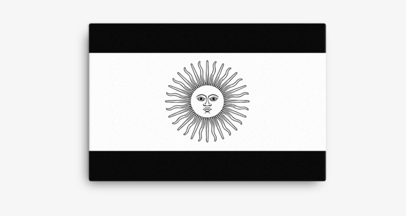 Argentina Flag Wall Art - Sol De Mayo Greeting Card, transparent png #1257651