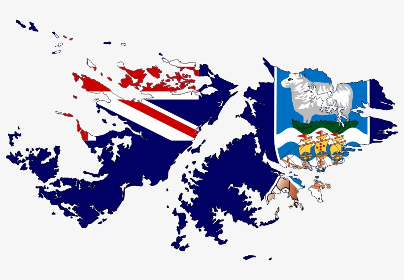 British Army Poised To Take On 'weak' Argentina 'within - Falkland Islands Flag Map, transparent png #1257776