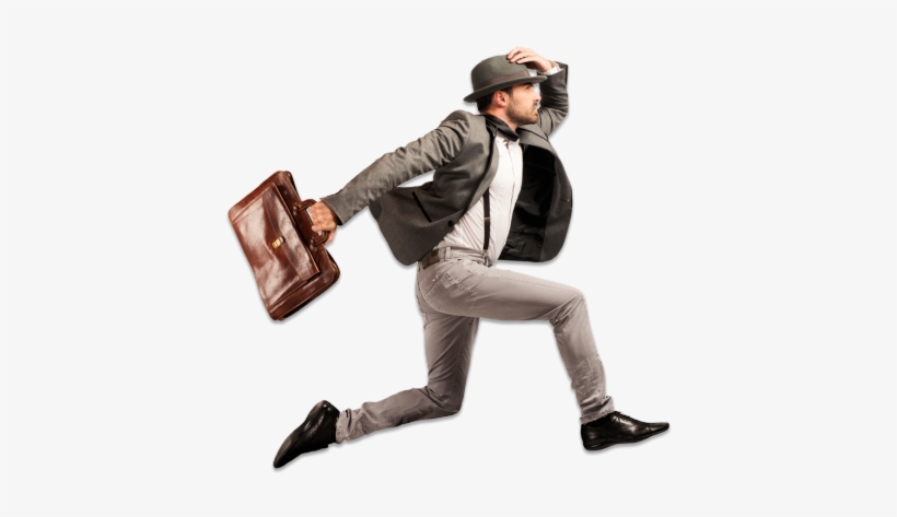 Aegres Man Running - Man Running With Suitcase, transparent png #1258588