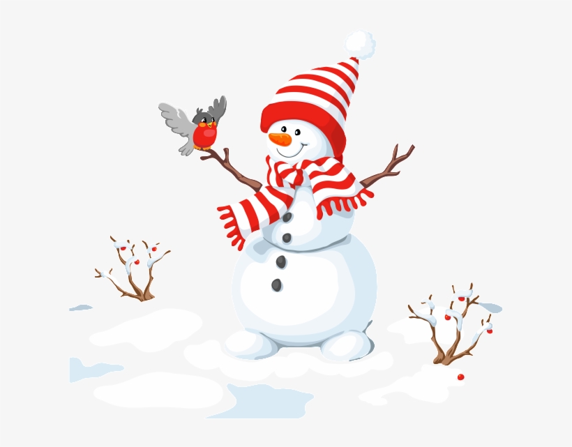 Muñeco De Nieve De Invierno De Png - Il Fait Un Bonhomme De Neige Clipart, transparent png #1259234