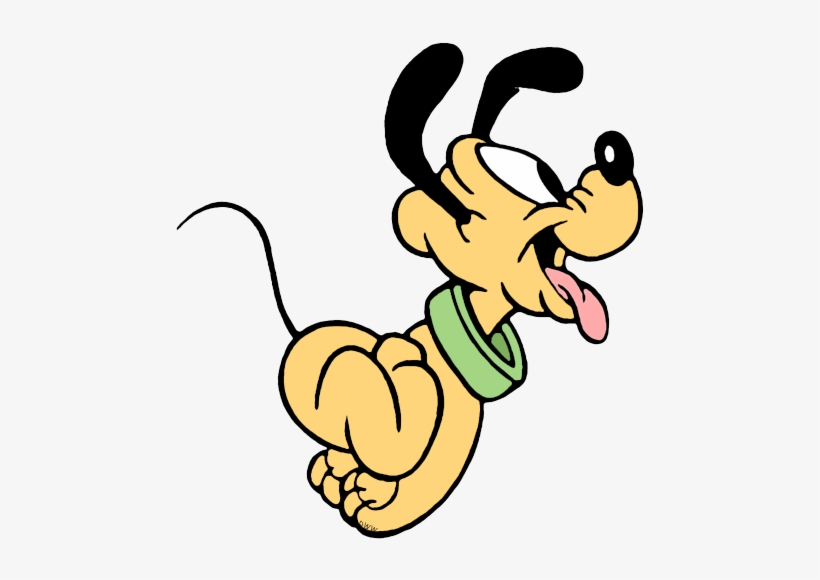 Disney Babies Clip Art 2 - Png Pluto Cartoon Running, transparent png #1259472